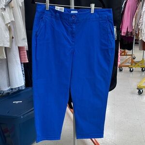crown & ivy Royal Blue Capris